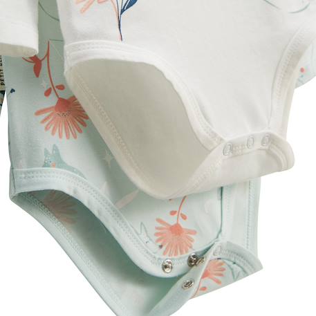 Lot de 2 bodies bébé manches longues dina Bleu 3 - vertbaudet enfant 