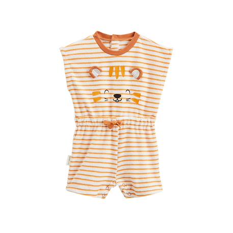 Combishort bébé en éponge mio Ecru 2 - vertbaudet enfant 