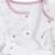 Pyjama bébé en velours ouverture pont miss chatchatchat Ecru 5 - vertbaudet enfant 