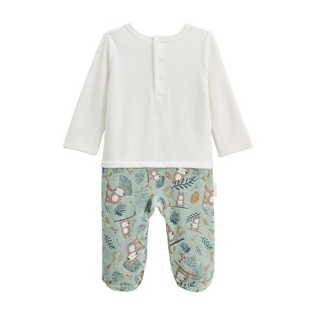 Pyjama bébé en velours cache-cache Vert 3 - vertbaudet enfant 
