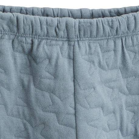 Ensemble bébé gilet en velours et pantalon en coton matelassé rêverie Bleu 4 - vertbaudet enfant 