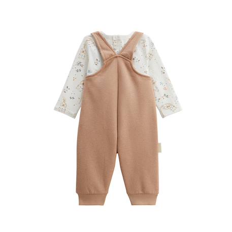Ensemble salopette bébé en molleton et t-shirt mini loutre Marron 3 - vertbaudet enfant 