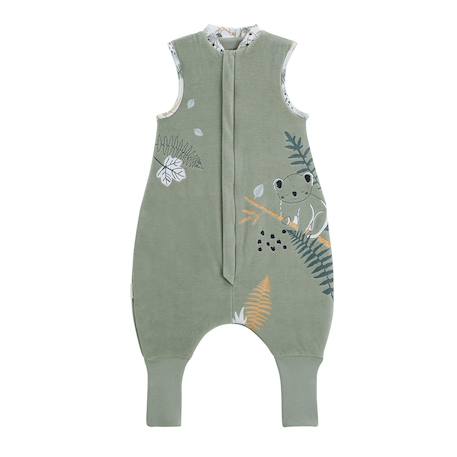 Turbulette tog 2 en velours avec pieds retroussables noah Vert 2 - vertbaudet enfant 