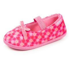 Chaussures-Chaussons ballerines velours, maintien souple, facile à enfiler, semelle flexible