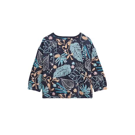 Sweat-shirt enfant en molleton holamuchacha Bleu 5 - vertbaudet enfant 