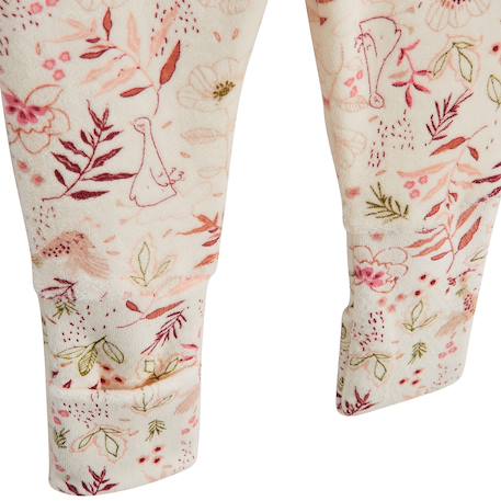 Lot de 2 pyjamas 2 pièces en velours avec pieds retroussables manouk Rose 6 - vertbaudet enfant 