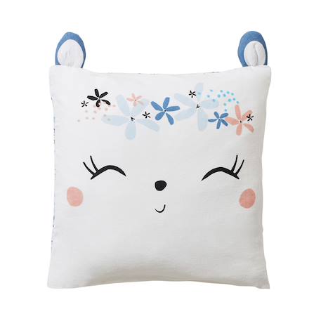 Housse de couette enfant + taie d'oreiller en flanelle océan d'amour Bleu 4 - vertbaudet enfant 