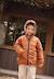 Doudoune réversible enfant imperméable avec capuche constellation Camel 1 - vertbaudet enfant 