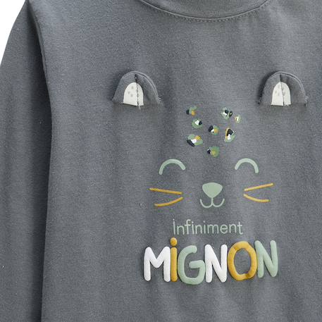 Lot de 2 t-shirts bébé manches longues boavista Kaki 6 - vertbaudet enfant 