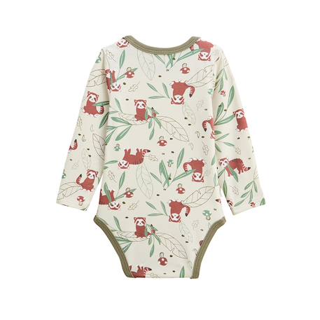 Lot de 2 bodies bébé manches longues gustin Kaki 5 - vertbaudet enfant 