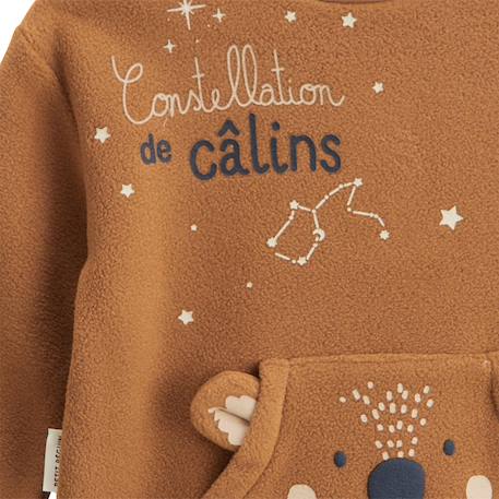 Pyjama enfant 2 pièces en polaire constellation Camel 3 - vertbaudet enfant 
