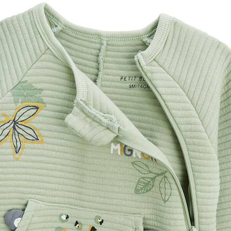 Surpyjama bébé en coton matelassé boavista Kaki 4 - vertbaudet enfant 