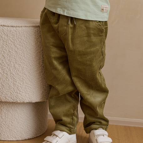 Lot de 2 pantalons en velours côtelé charly Camel 6 - vertbaudet enfant 