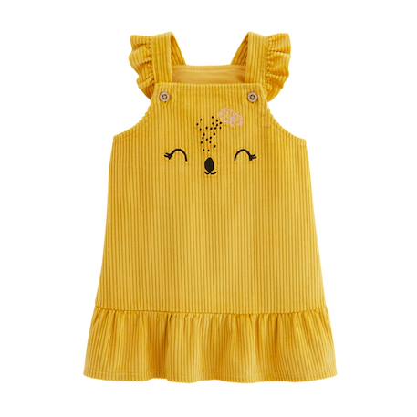 Robe enfant en velours côtelé adele Jaune 2 - vertbaudet enfant 