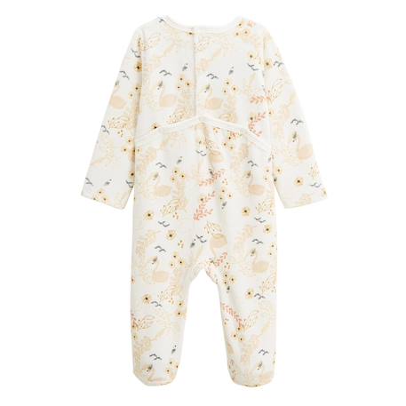 Lot de 2 pyjamas bébé en velours swan Ocre 3 - vertbaudet enfant 