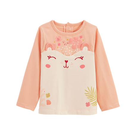 Pyjama enfant 2 pièces à pieds retroussables santa giulia Corail 5 - vertbaudet enfant 