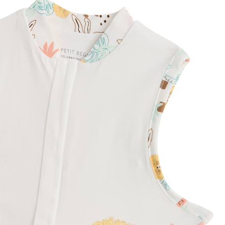 Turbulette tog 0,5 en gaze de coton avec pieds retroussables auguste Ecru 4 - vertbaudet enfant 