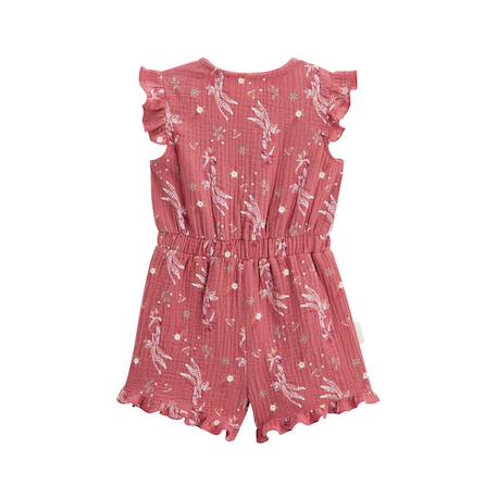 Combishort bébé en gaze de coton fiesta Rose 3 - vertbaudet enfant 