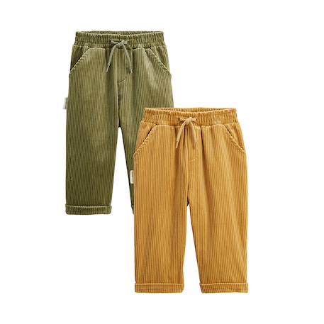 Lot de 2 pantalons en velours côtelé charly Camel 2 - vertbaudet enfant 