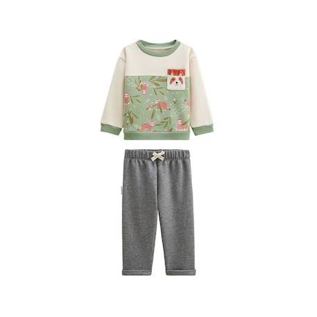 Ensemble enfant sweat et pantalon en molleton gustin Beige 2 - vertbaudet enfant 