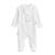 Pyjama bébé en velours ouverture croisée perle Ecru 2 - vertbaudet enfant 