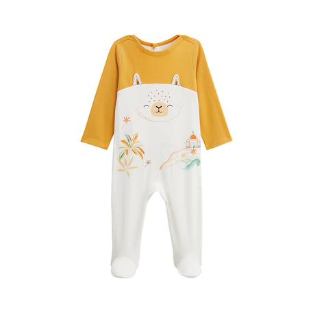 Pyjama bébé liwa Ecru 2 - vertbaudet enfant 