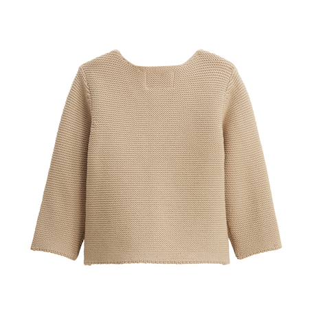 Ensemble gilet et pantalon avec pieds bébé en tricot hello baby Sable 5 - vertbaudet enfant 