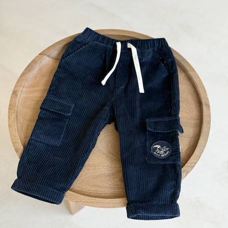 Pantalon en velours côtelé boavista Bleu 5 - vertbaudet enfant 