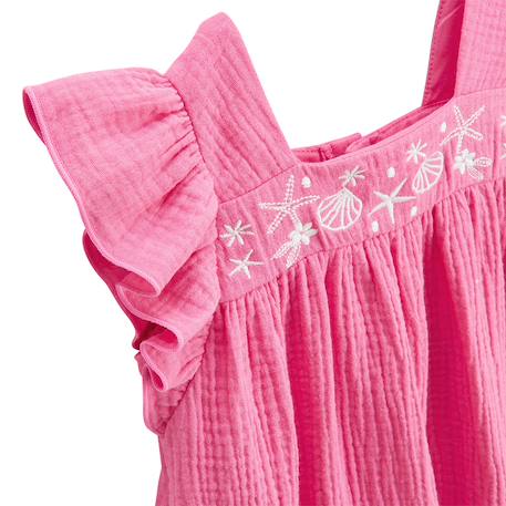 Robe bébé en gaze de coton bahamas Rose 4 - vertbaudet enfant 