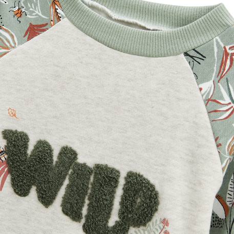 Sweat-shirt enfant en molleton abou Kaki 5 - vertbaudet enfant 