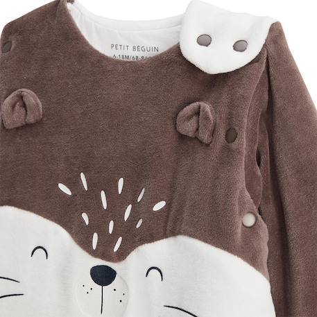 Gigoteuse d'hiver en velours avec manches amovibles cracotte Marron 5 - vertbaudet enfant 