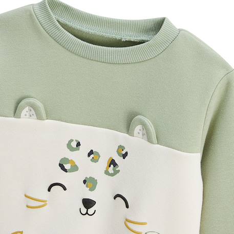Sweat-shirt bébé en molleton boavista Vert 5 - vertbaudet enfant 