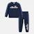 Ensemble sweat et pantalon jogging garçon à imprimé Marine 3 - vertbaudet enfant 