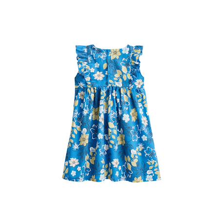 Robe bébé en popeline flora Bleu 3 - vertbaudet enfant 