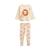 Pyjama enfant 2 pièces à pieds retroussables tango Ecru 2 - vertbaudet enfant 
