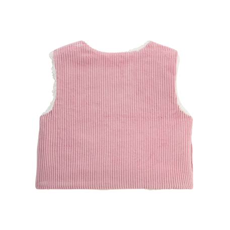 Gilet bébé réversible en sherpa céleste Ecru 6 - vertbaudet enfant 