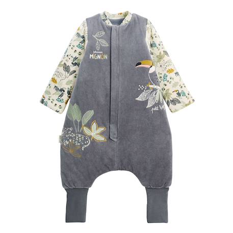 Turbulette d'hiver avec pieds retroussables et manches amovibles boavista Gris 2 - vertbaudet enfant 