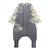 Turbulette d'hiver avec pieds retroussables et manches amovibles boavista Gris 2 - vertbaudet enfant 