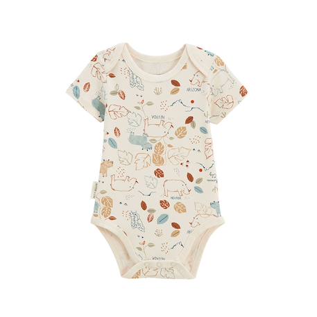Lot de 2 bodies bébé manches courtes kansas city Camel 4 - vertbaudet enfant 