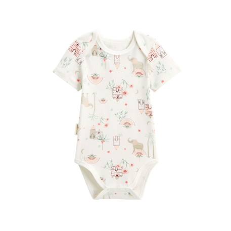 Lot de 2 bodies bébé manches courtes arya Vert 4 - vertbaudet enfant 