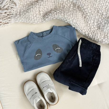T-shirt bébé manches longues tao Bleu 5 - vertbaudet enfant 