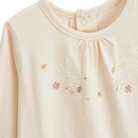 Lot de 2 t-shirts bébé manches longues chincha Camel 4 - vertbaudet enfant 