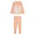 Pyjama enfant 2 pièces à pieds retroussables santa giulia Corail 2 - vertbaudet enfant 