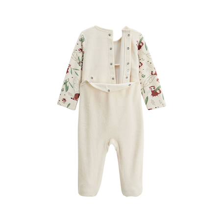 Pyjama bébé en velours gustin Beige 4 - vertbaudet enfant 