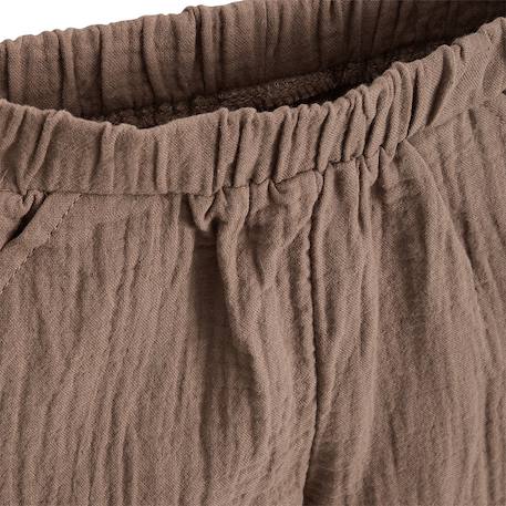 Pantalon enfant en gaze de coton baroudeur Marron 4 - vertbaudet enfant 