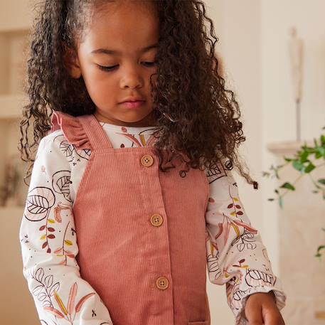 Robe bébé en velours côtelé rosa Rose 6 - vertbaudet enfant 