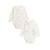Lot de 2 bodies bébé manches longues ouverture croisée perle Ecru 2 - vertbaudet enfant 