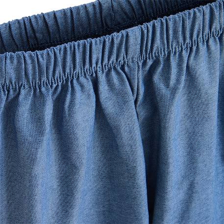 Pantalon bébé en chambray camila Bleu 4 - vertbaudet enfant 