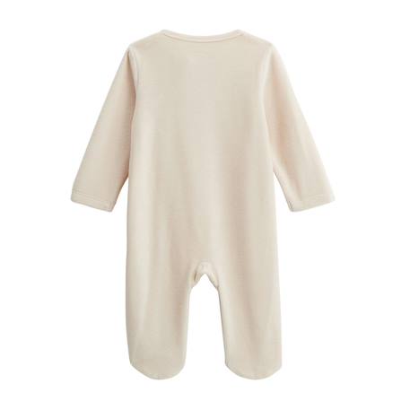 Lot de 2 pyjamas bébé en velours ouverture zippée perle Ecru 5 - vertbaudet enfant 