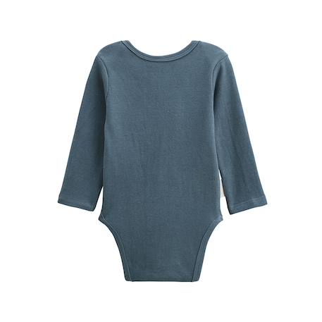 Lot de 3 bodies bébé manches longues cacahuète Bleu 5 - vertbaudet enfant 